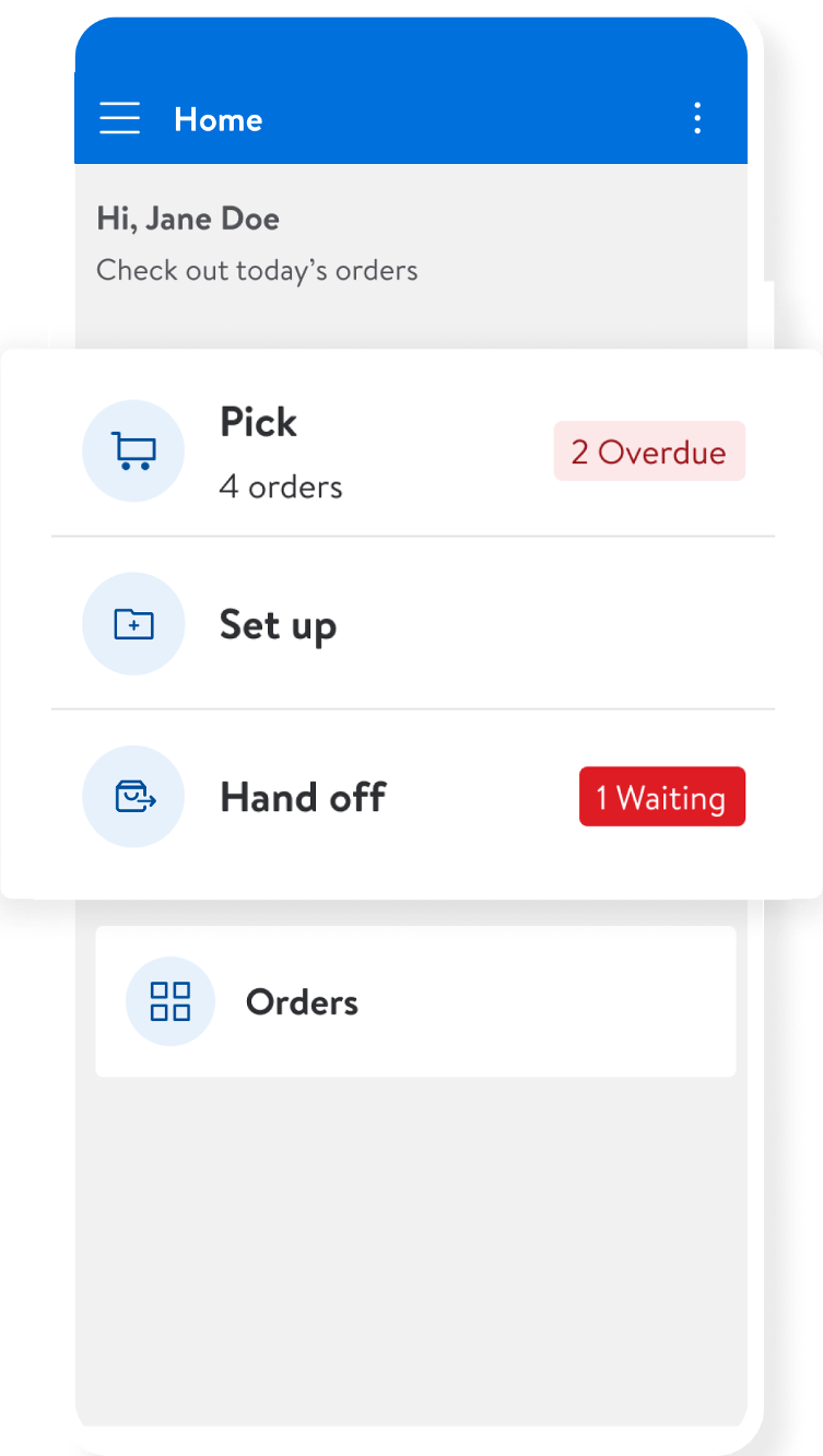 Store Assists mobile app home screen screenshot